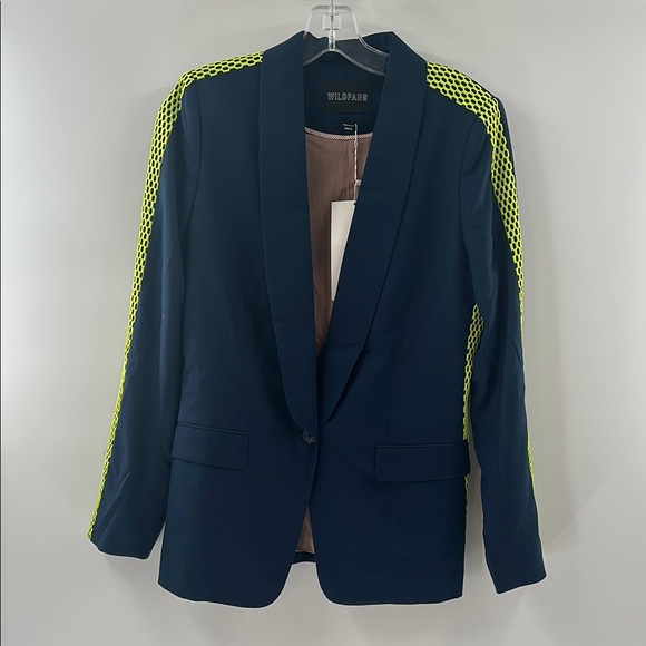 Wildfang Blue and Yellow Blazer Tailored Fit